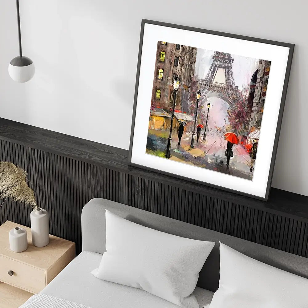 Eiffel Tower Square Framed Art Print Eiffel Tower Square Framed Art Print wall art product lisima / Shutterstock