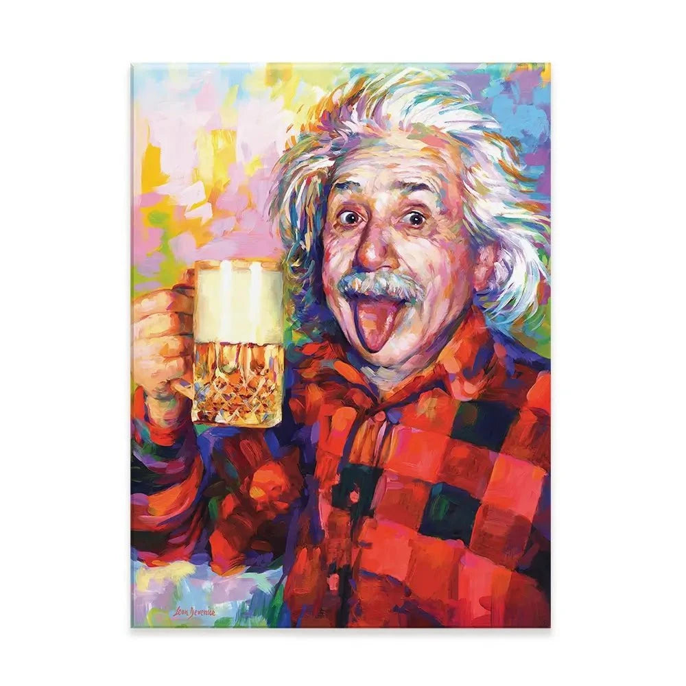 Einstein Canvas Print Einstein Canvas Print wall art product Leon Devenice
