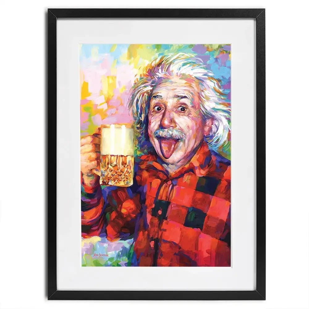 Einstein Framed Art Print Einstein Framed Art Print wall art product Leon Devenice