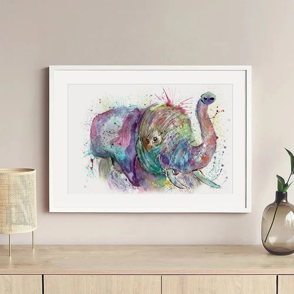 Ele The Elephant Framed Art Print Ele The Elephant Framed Art Print wall art product Jamie Taylor