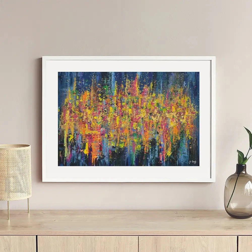 Electrifying Love Framed Art Print Electrifying Love Framed Art Print wall art product Jo Gough