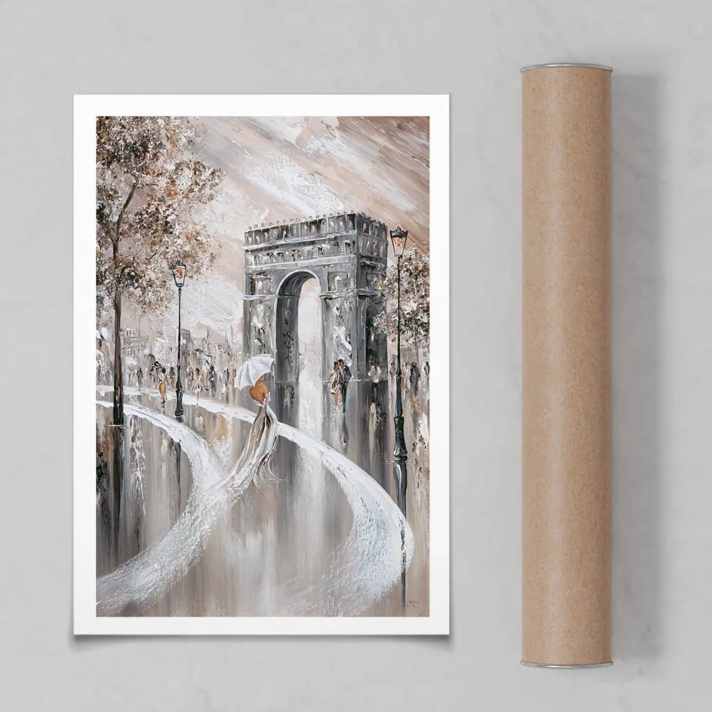 Elegance on the Champs-Élysées Art Print Elegance on the Champs-Élysées Art Print wall art product Isabella Karolewicz