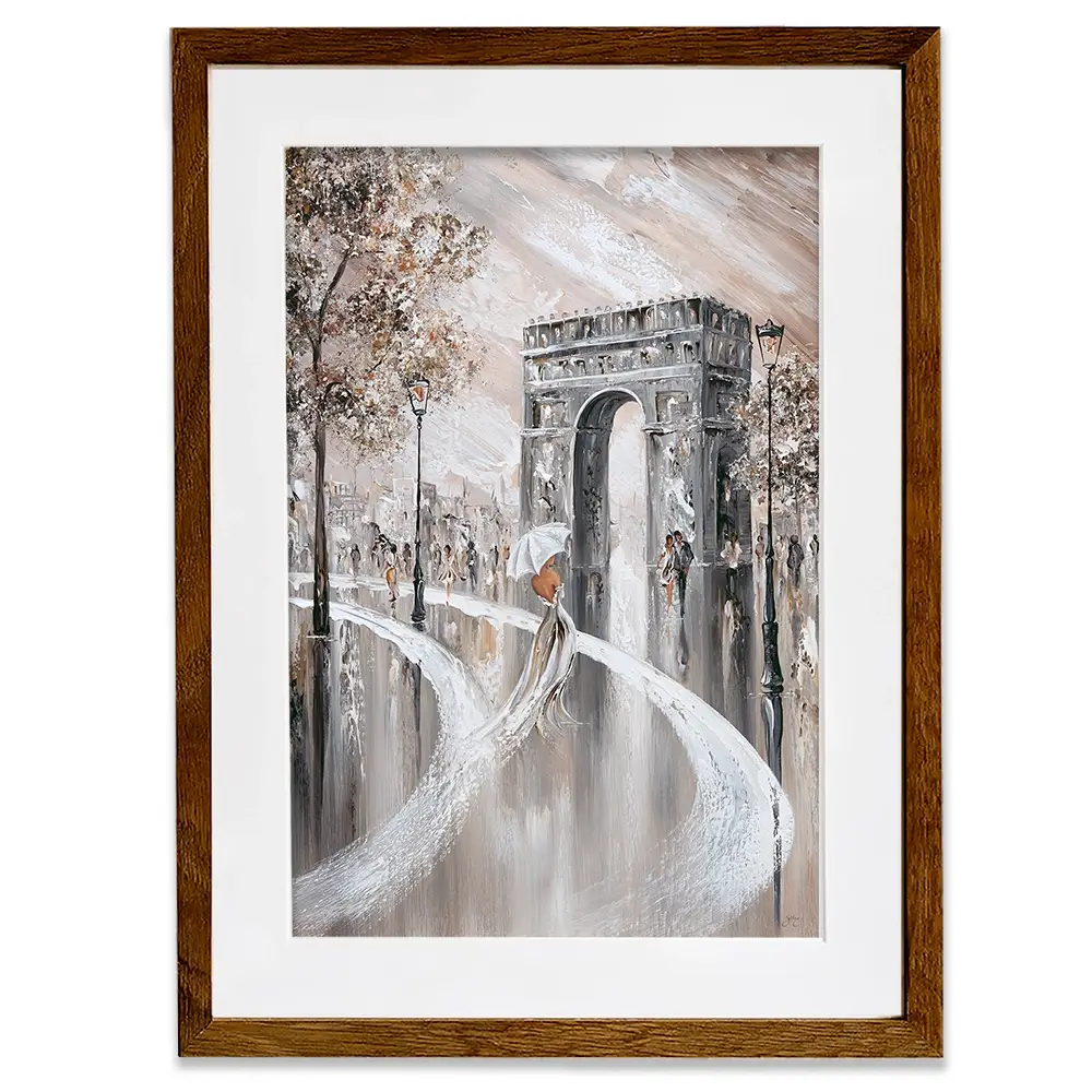 Elegance on the Champs-Élysées Framed Art Print Elegance on the Champs-Élysées Framed Art Print wall art product Isabella Karolewicz