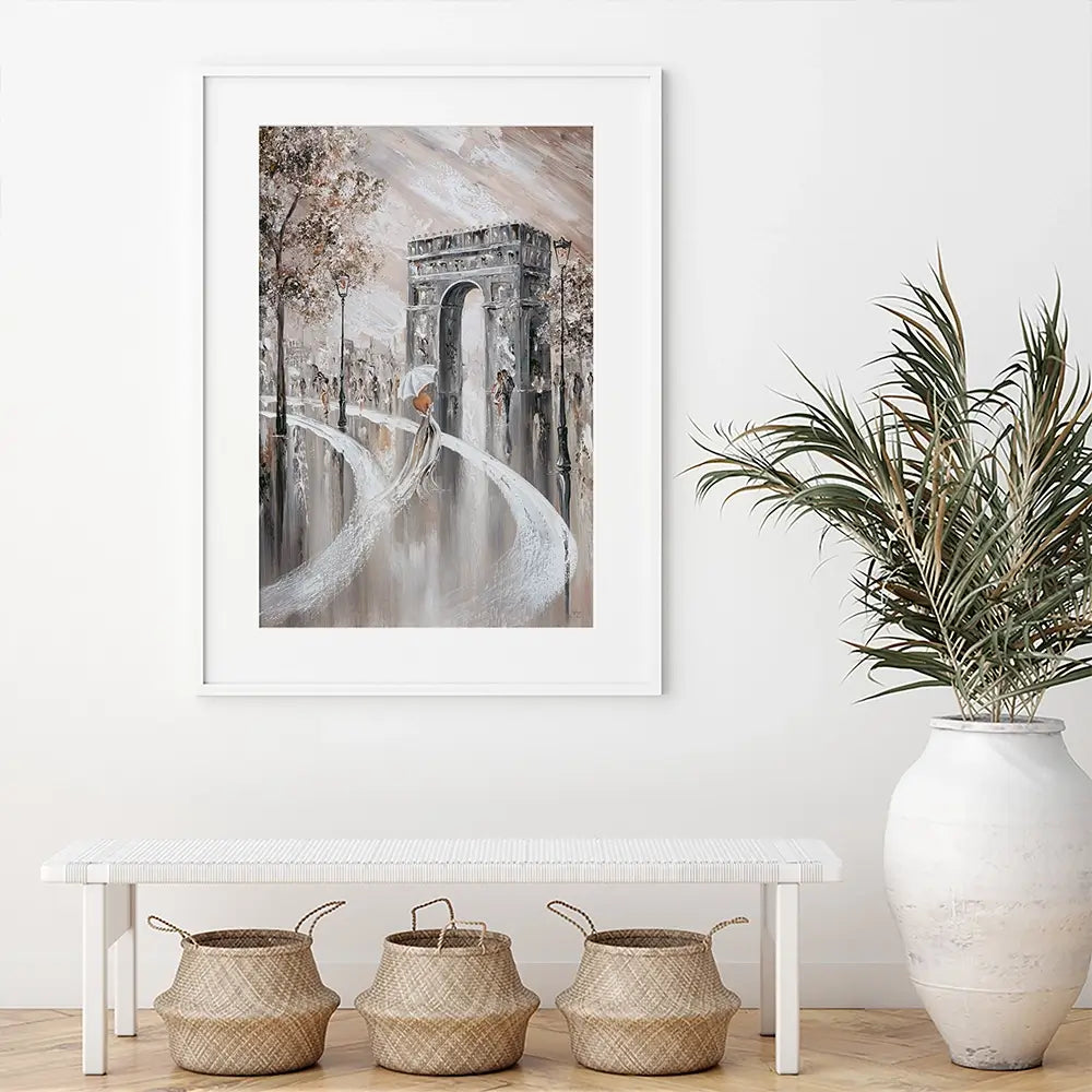 Elegance on the Champs-Élysées Framed Art Print Elegance on the Champs-Élysées Framed Art Print wall art product Isabella Karolewicz
