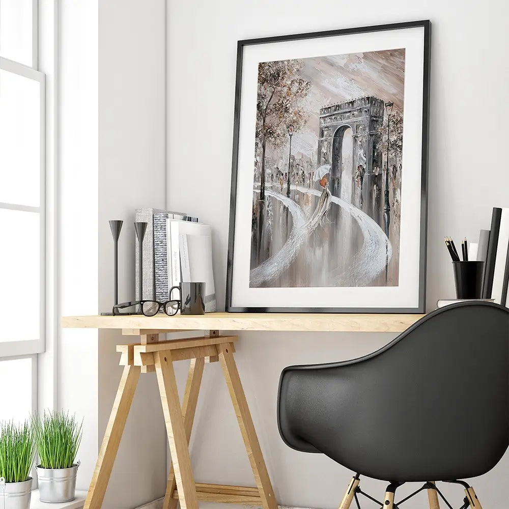 Elegance on the Champs-Élysées Framed Art Print Elegance on the Champs-Élysées Framed Art Print wall art product Isabella Karolewicz
