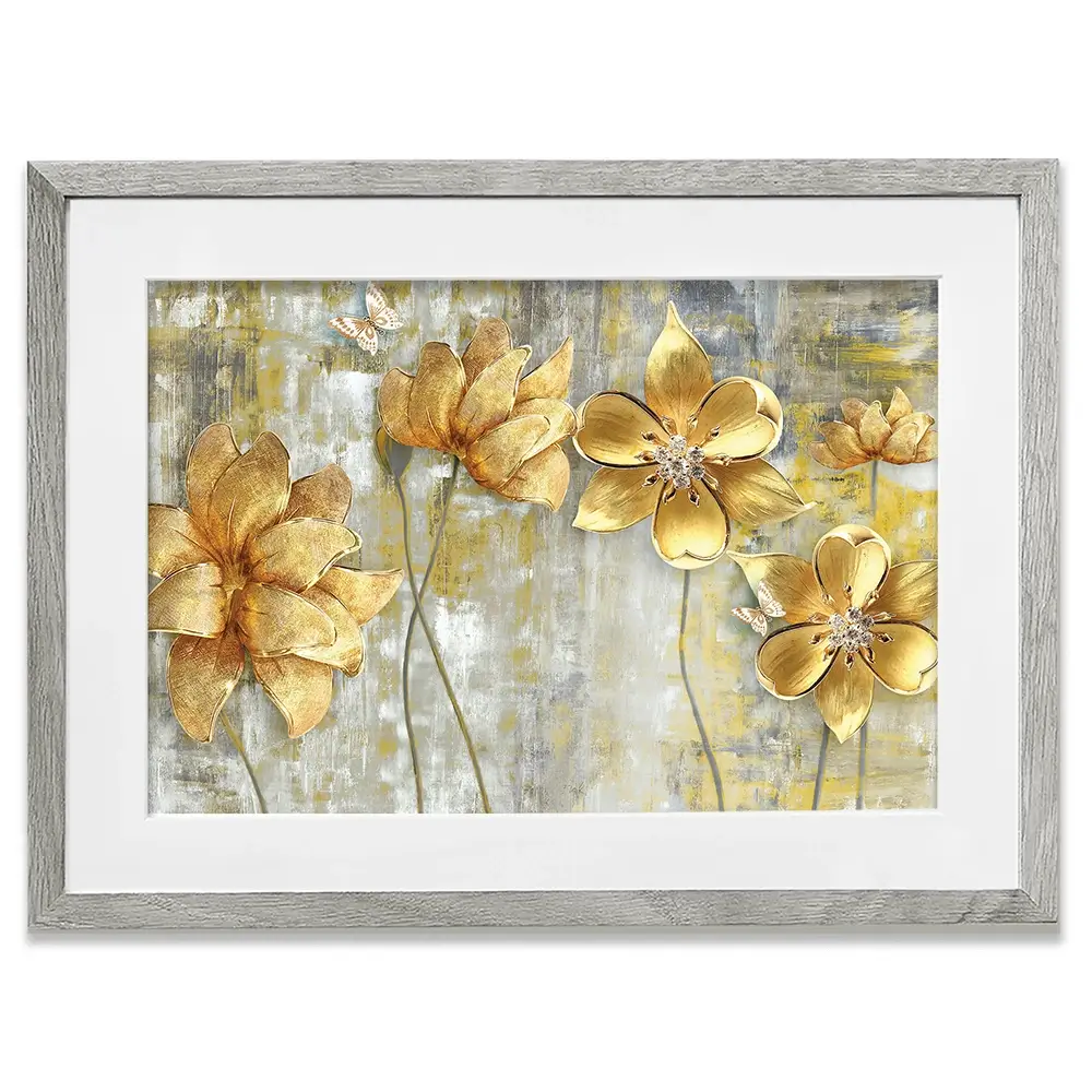Elegant Florals Framed Art Print Elegant Florals Framed Art Print wall art product Tim Kats / Shutterstock