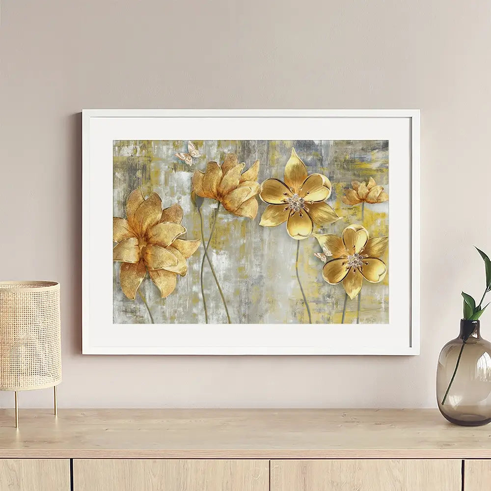 Elegant Florals Framed Art Print Elegant Florals Framed Art Print wall art product Tim Kats / Shutterstock