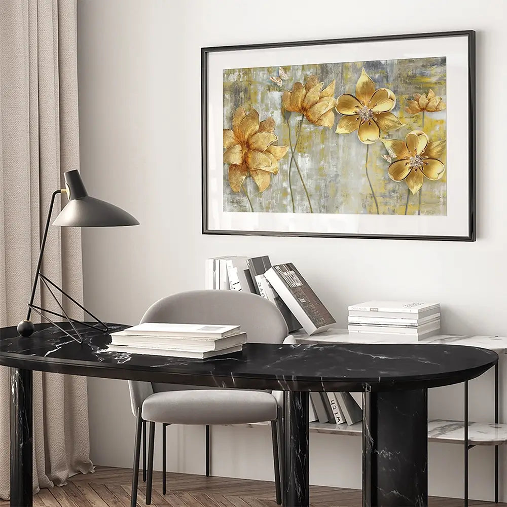 Elegant Florals Framed Art Print Elegant Florals Framed Art Print wall art product Tim Kats / Shutterstock