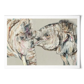 Elephant Bond Art Print Elephant Bond Art Print wall art product Nicola Jane Rowles