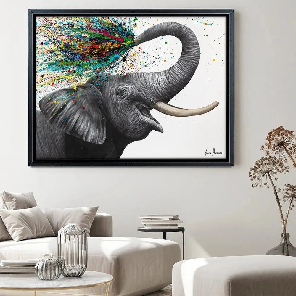 Elephant Elation Canvas Print Elephant Elation Canvas Print wall art product Ashvin Harrison