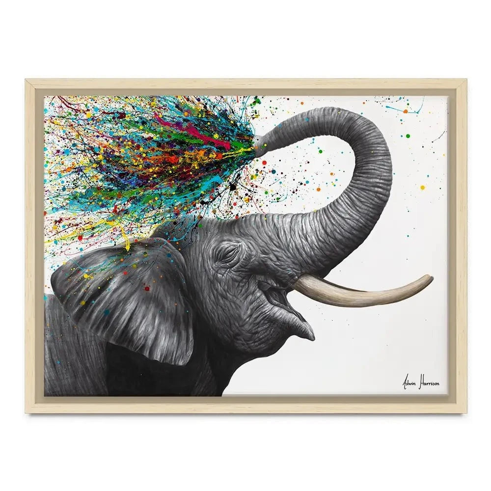 Elephant Elation Canvas Print Elephant Elation Canvas Print wall art product Ashvin Harrison
