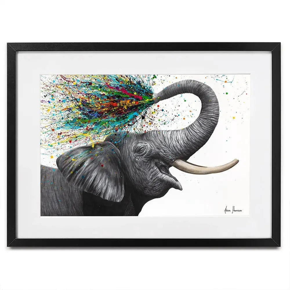 Elephant Elation Framed Art Print Elephant Elation Framed Art Print wall art product Ashvin Harrison