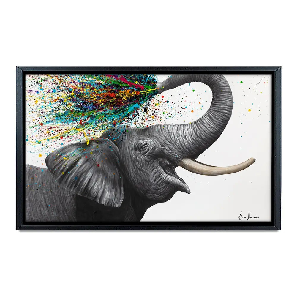 Elephant Elation Oversized Canvas Print Elephant Elation Oversized Canvas Print wall art product Art Print Shop