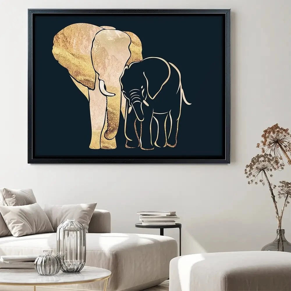 Elephant Embrace Canvas Print Elephant Embrace Canvas Print wall art product Sarah Manovski