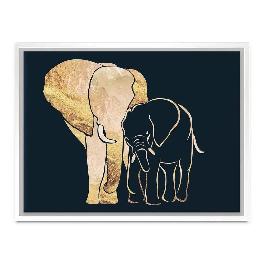 Elephant Embrace Canvas Print Elephant Embrace Canvas Print wall art product Sarah Manovski