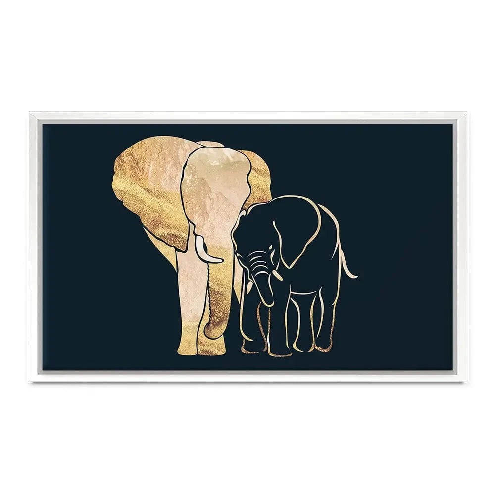 Elephant Embrace Canvas Print Elephant Embrace Canvas Print wall art product Sarah Manovski