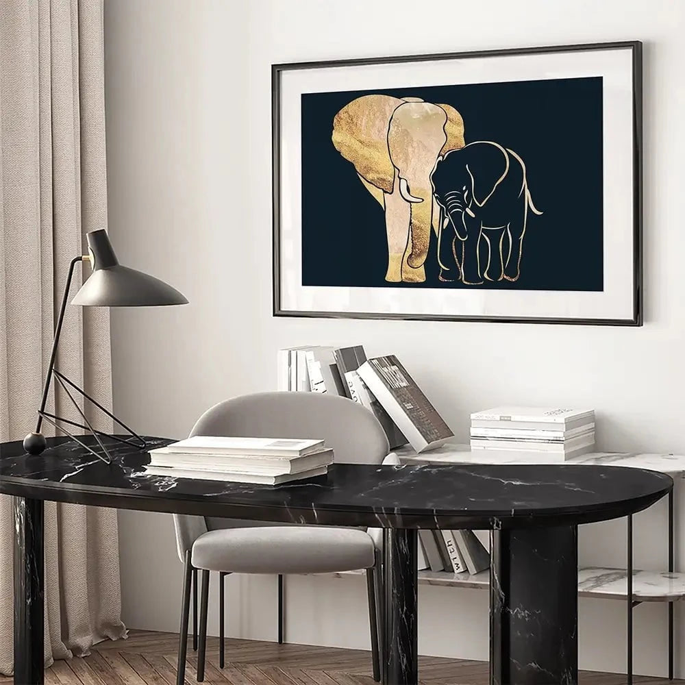 Elephant Embrace Framed Art Print Elephant Embrace Framed Art Print wall art product Sarah Manovski