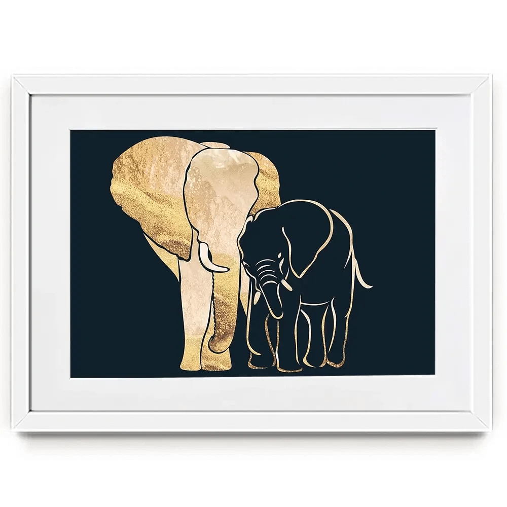 Elephant Embrace Framed Art Print Elephant Embrace Framed Art Print wall art product Sarah Manovski