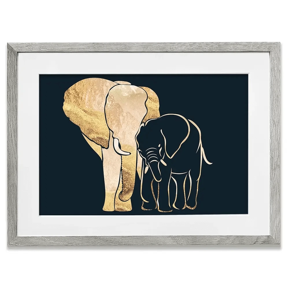 Elephant Embrace Framed Art Print Elephant Embrace Framed Art Print wall art product Sarah Manovski