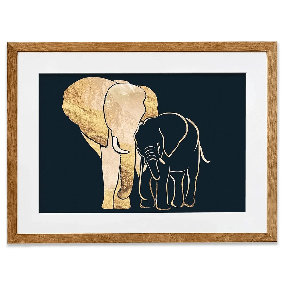 Elephant Embrace Framed Art Print Elephant Embrace Framed Art Print wall art product Sarah Manovski