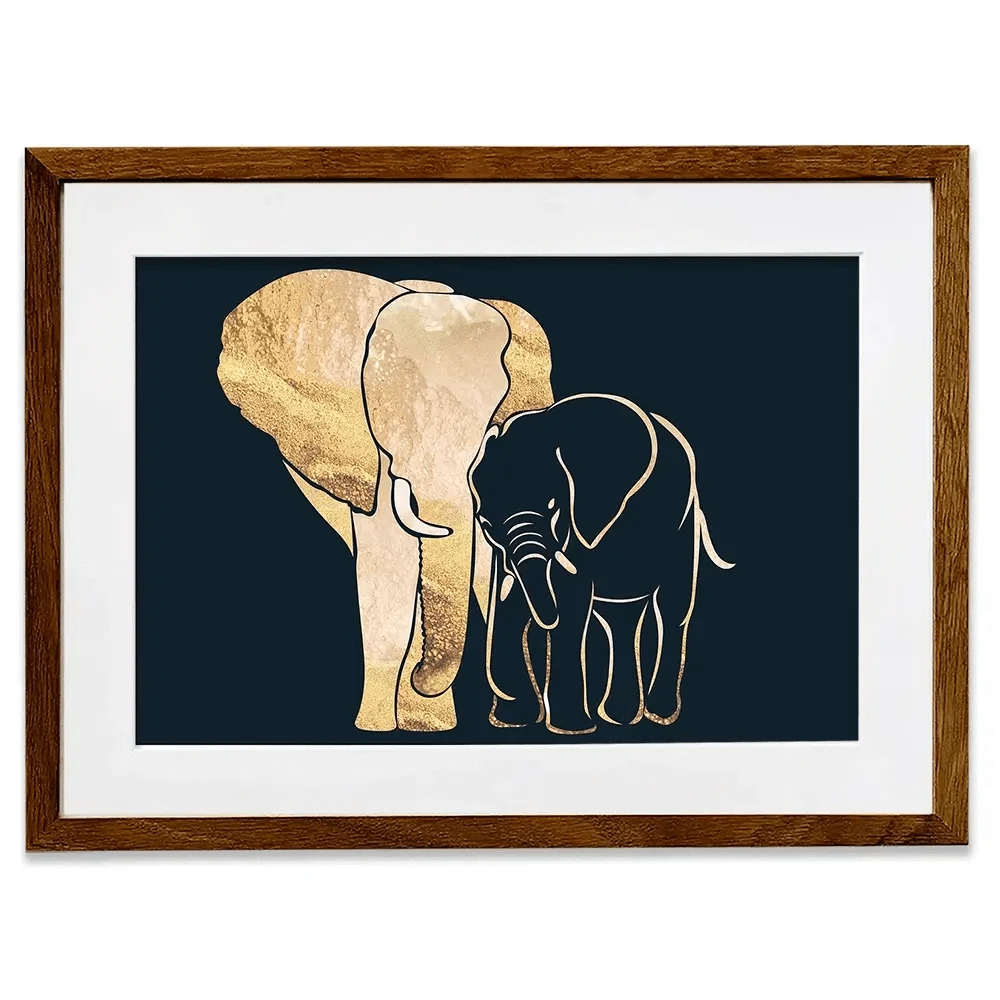 Elephant Embrace Framed Art Print Elephant Embrace Framed Art Print wall art product Sarah Manovski
