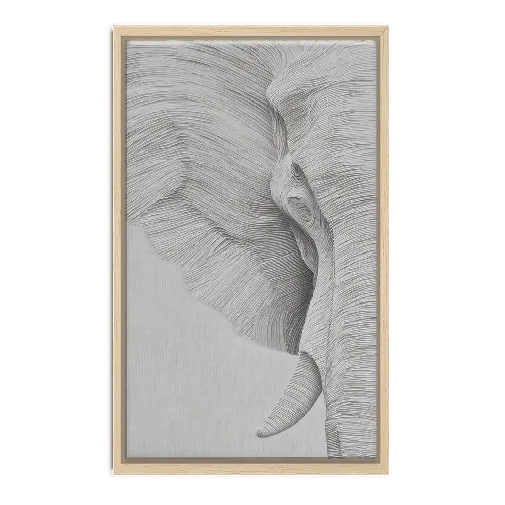Elephant Line Work Canvas Print Elephant Line Work Canvas Print wall art product LSR Design Studio - Independent