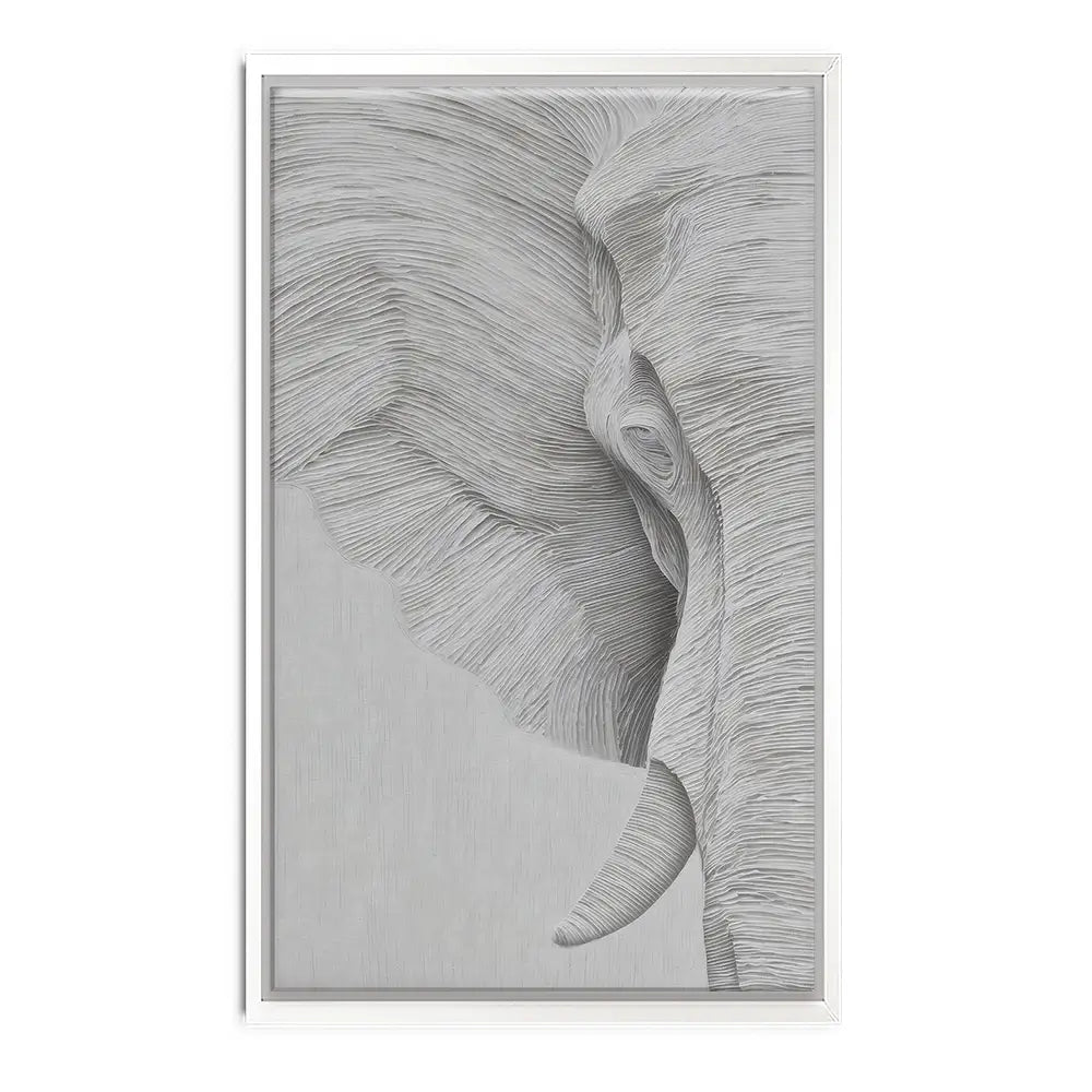 Elephant Line Work Canvas Print Elephant Line Work Canvas Print wall art product LSR Design Studio - Independent