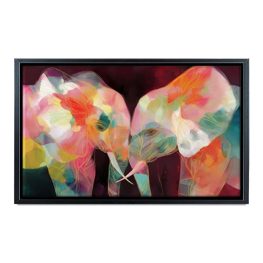 Elephant Mother And Calf Canvas Print Elephant Mother And Calf Canvas Print wall art product Chromatic Storm Studio
