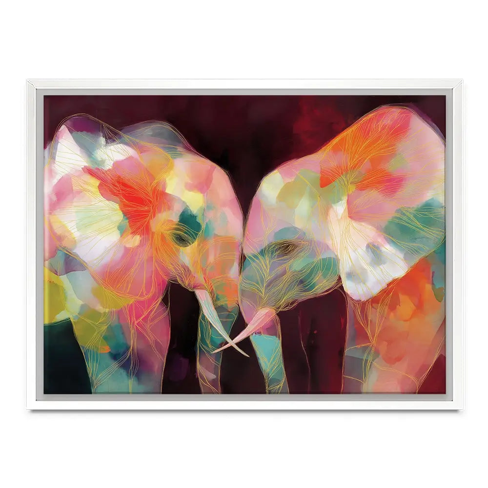 Elephant Mother And Calf Canvas Print Elephant Mother And Calf Canvas Print wall art product Chromatic Storm Studio