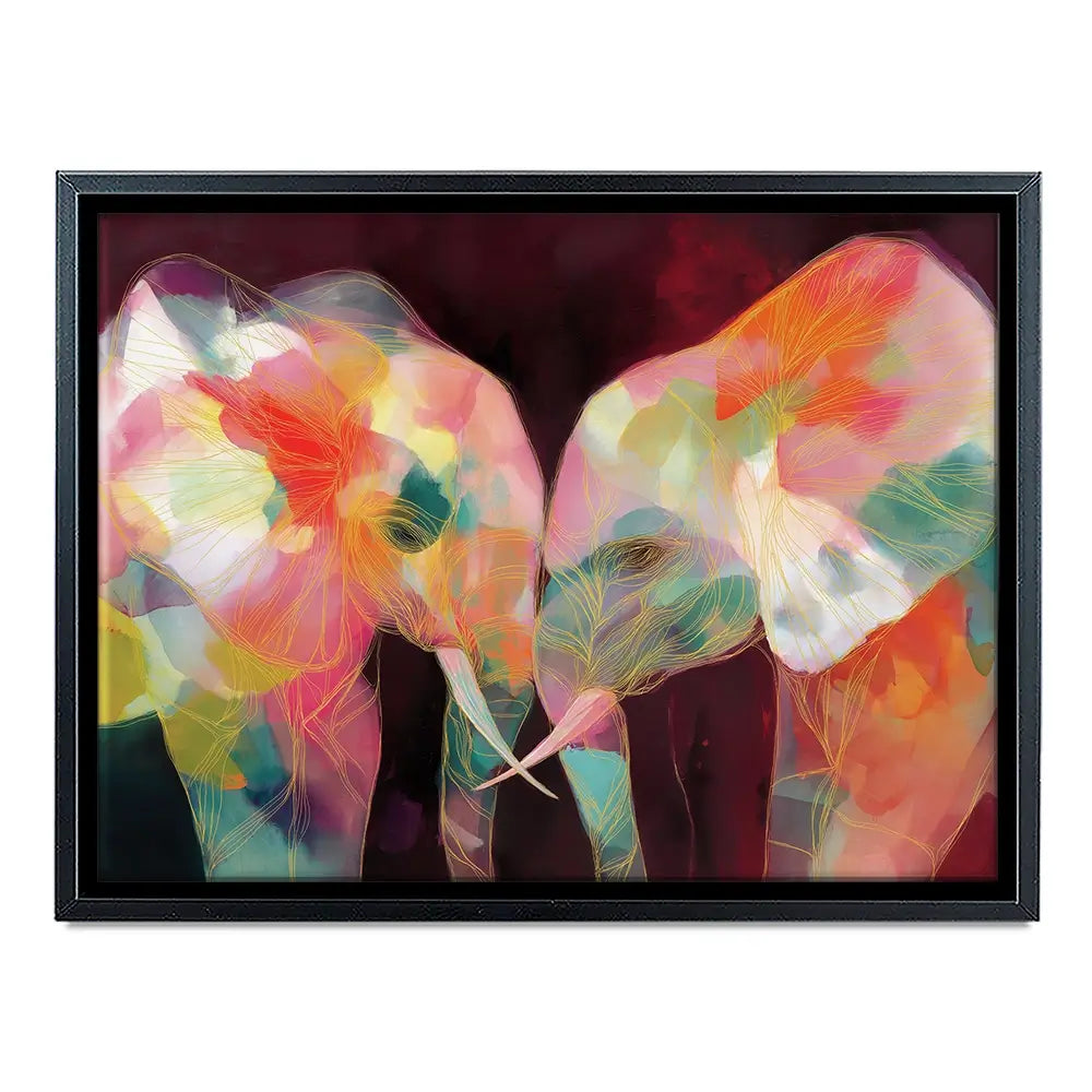 Elephant Mother And Calf Canvas Print Elephant Mother And Calf Canvas Print wall art product Chromatic Storm Studio