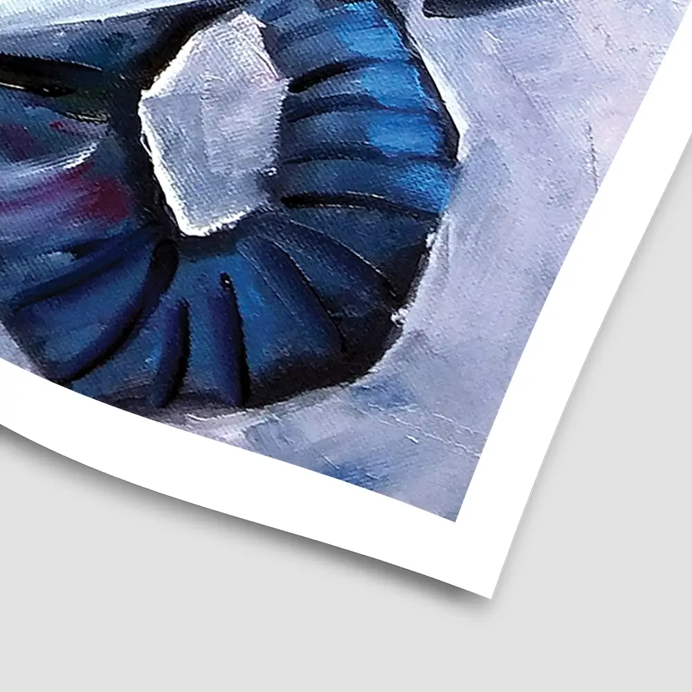 Elephant Pair Oil Painting Square Art Print Elephant Pair Oil Painting Square Art Print wall art product Art Print Shop