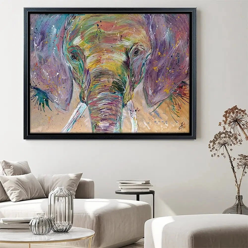 Elephant Splashes Canvas Print Elephant Splashes Canvas Print wall art product Jamie Taylor