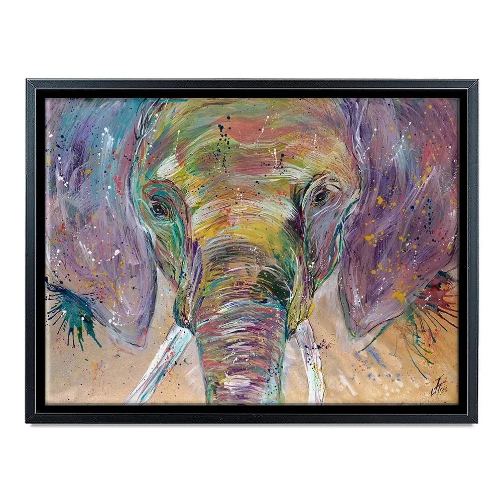 Elephant Splashes Canvas Print Elephant Splashes Canvas Print wall art product Jamie Taylor