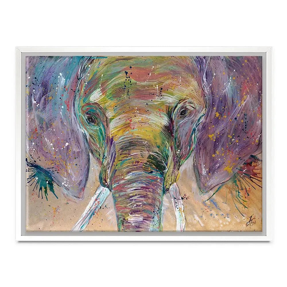 Elephant Splashes Canvas Print Elephant Splashes Canvas Print wall art product Jamie Taylor