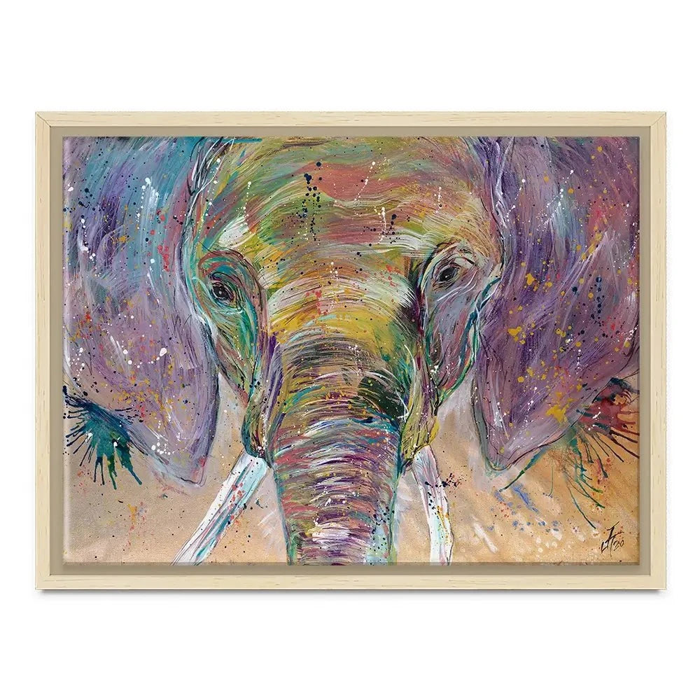 Elephant Splashes Canvas Print Elephant Splashes Canvas Print wall art product Jamie Taylor