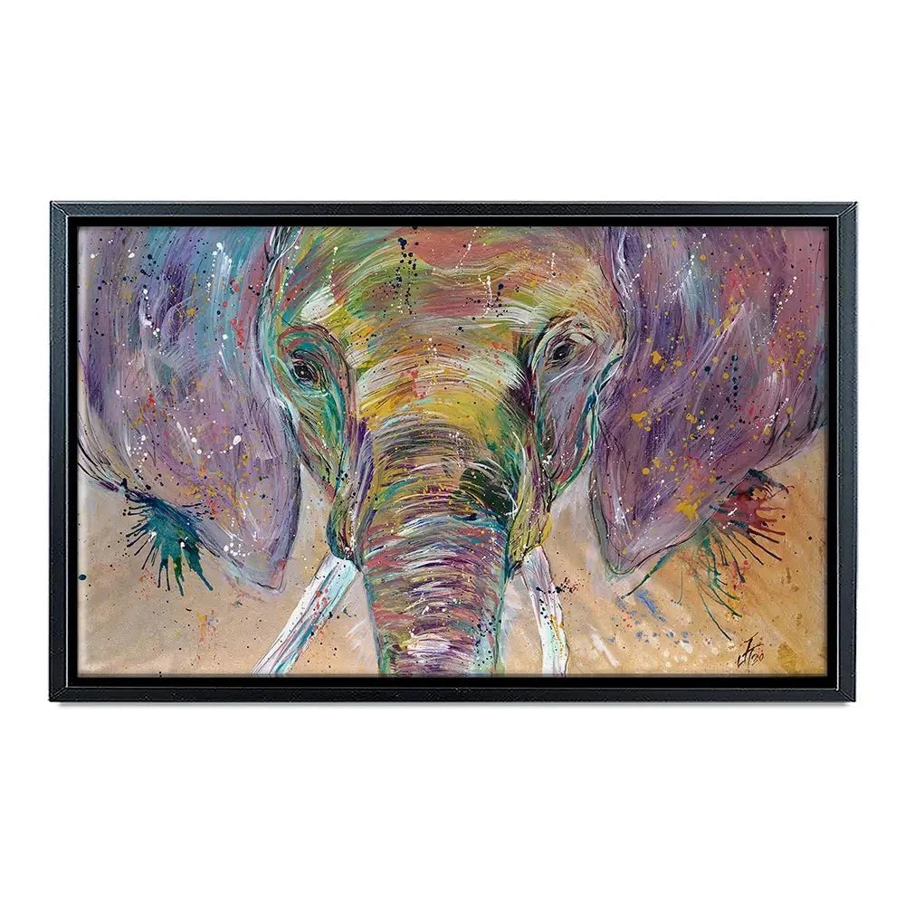 Elephant Splashes Canvas Print Elephant Splashes Canvas Print wall art product Jamie Taylor