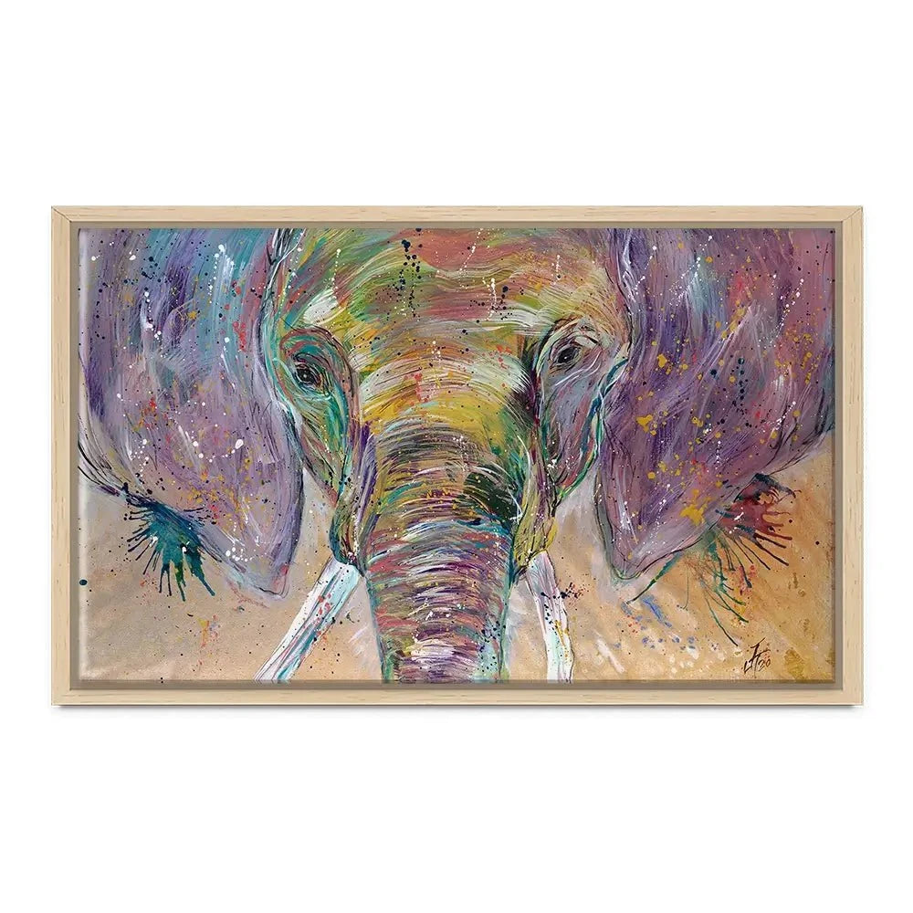 Elephant Splashes Canvas Print Elephant Splashes Canvas Print wall art product Jamie Taylor