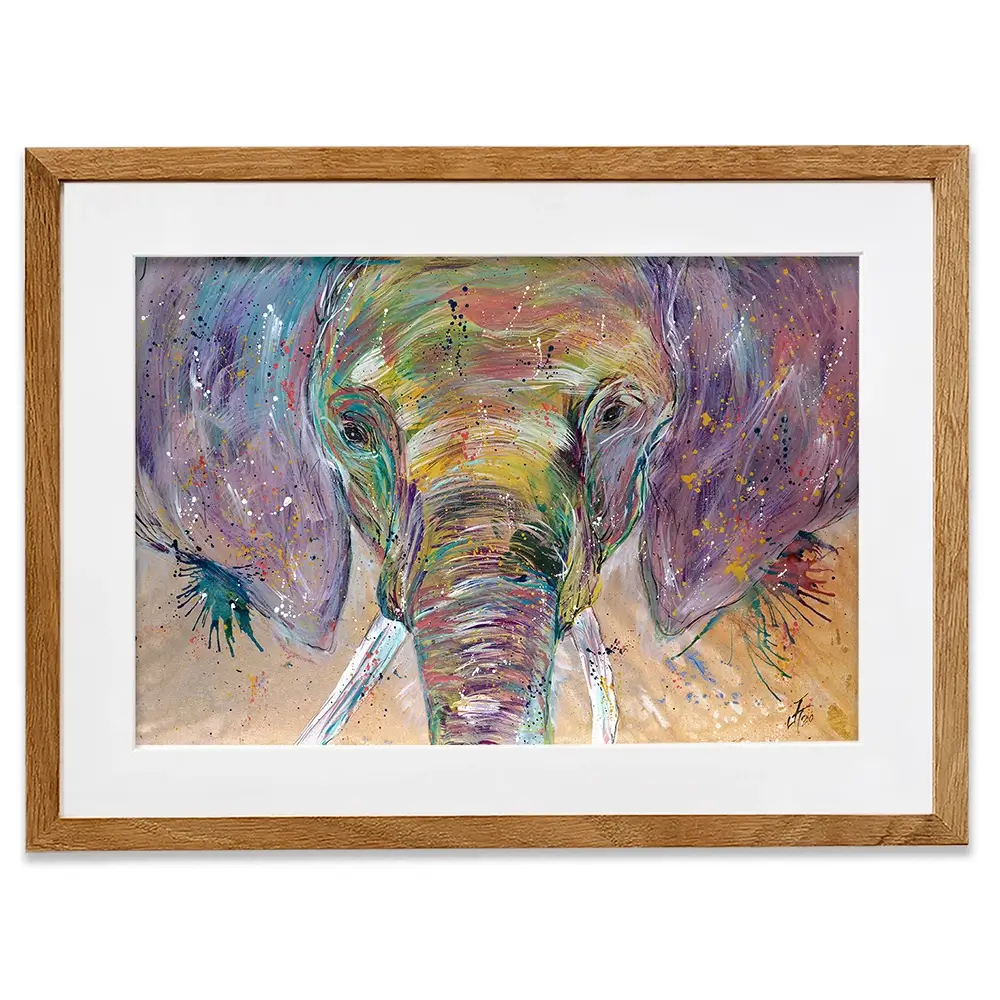 Elephant Splashes Framed Art Print Elephant Splashes Framed Art Print wall art product Jamie Taylor