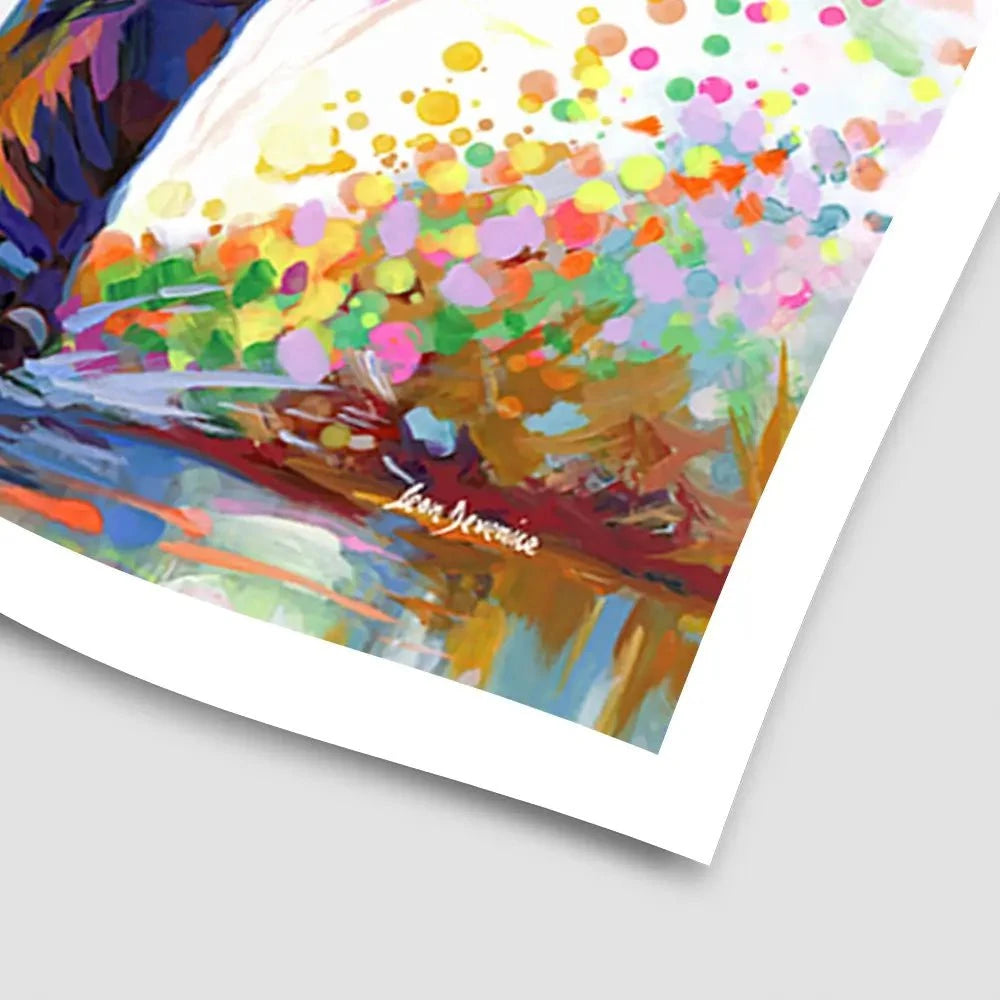 Elephants Colourful Celebration 2 Art Print Elephants Colourful Celebration 2 Art Print wall art product Leon Devenice