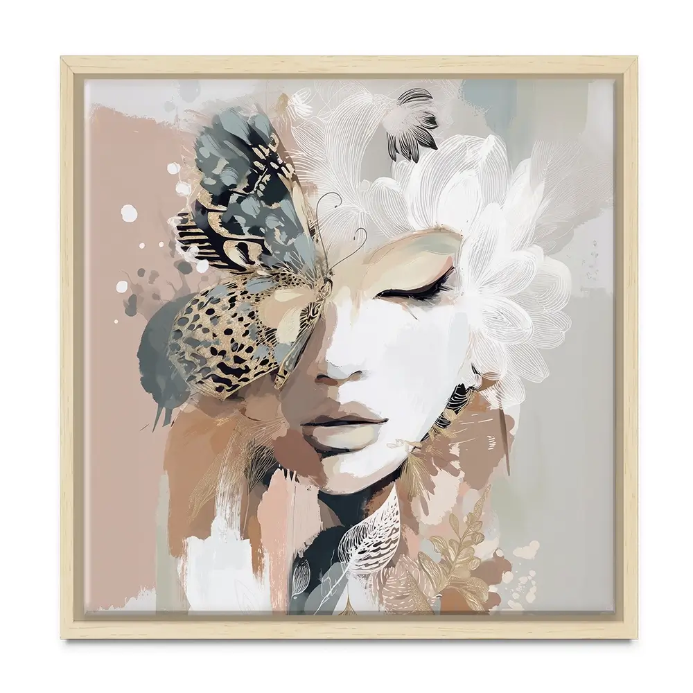 Ellie Bloom Square Canvas Print Ellie Bloom Square Canvas Print wall art product Bella Eve