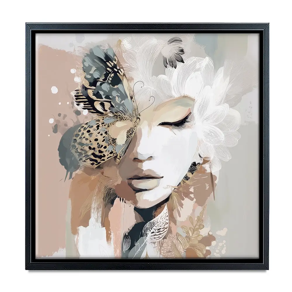 Ellie Bloom Square Canvas Print Ellie Bloom Square Canvas Print wall art product Bella Eve