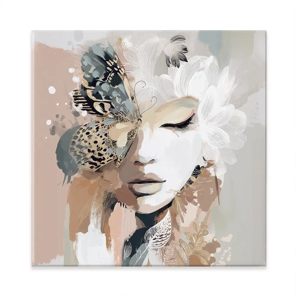 Ellie Bloom Square Canvas Print Ellie Bloom Square Canvas Print wall art product Bella Eve