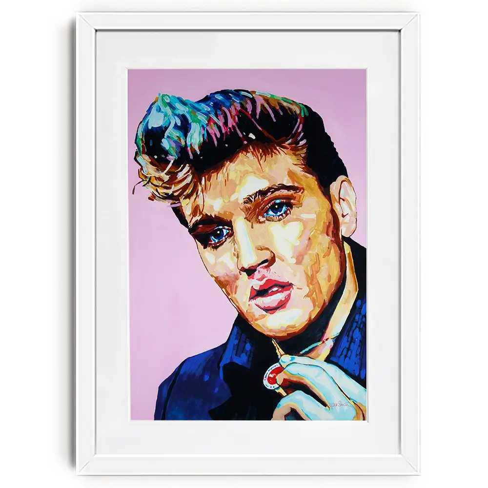 Elvis Framed Art Print Elvis Framed Art Print wall art product Juliet Stockton