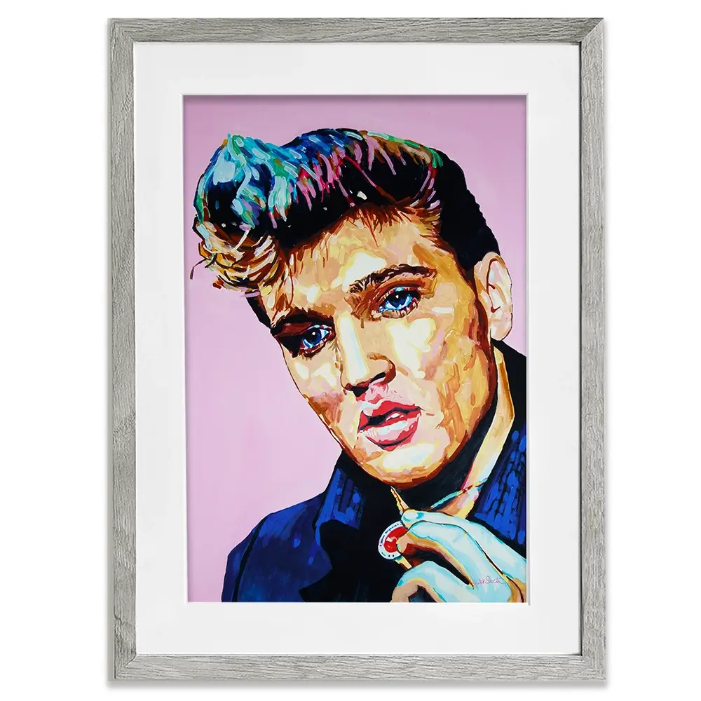 Elvis Framed Art Print Elvis Framed Art Print wall art product Juliet Stockton