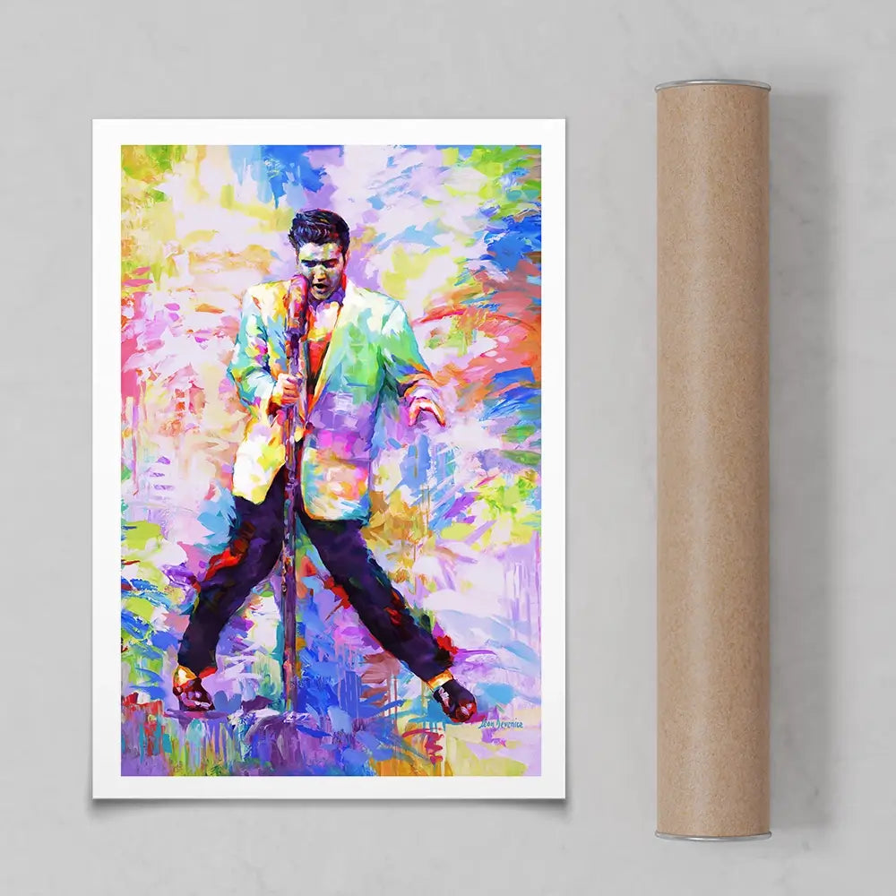 Elvis Presley Art Print Elvis Presley Art Print wall art product Leon Devenice