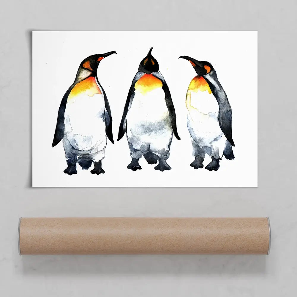 Emperor Penguins Art Print Emperor Penguins Art Print wall art product Kovaleva Galina / Shutterstock