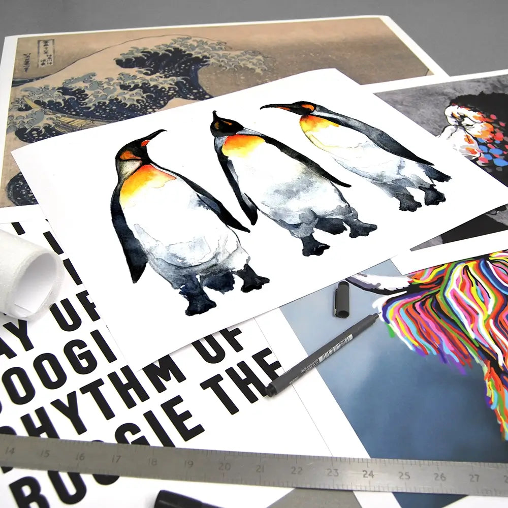 Emperor Penguins Art Print Emperor Penguins Art Print wall art product Kovaleva Galina / Shutterstock