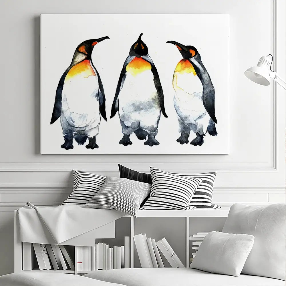 Emperor Penguins Canvas Print Emperor Penguins Canvas Print wall art product Kovaleva Galina / Shutterstock