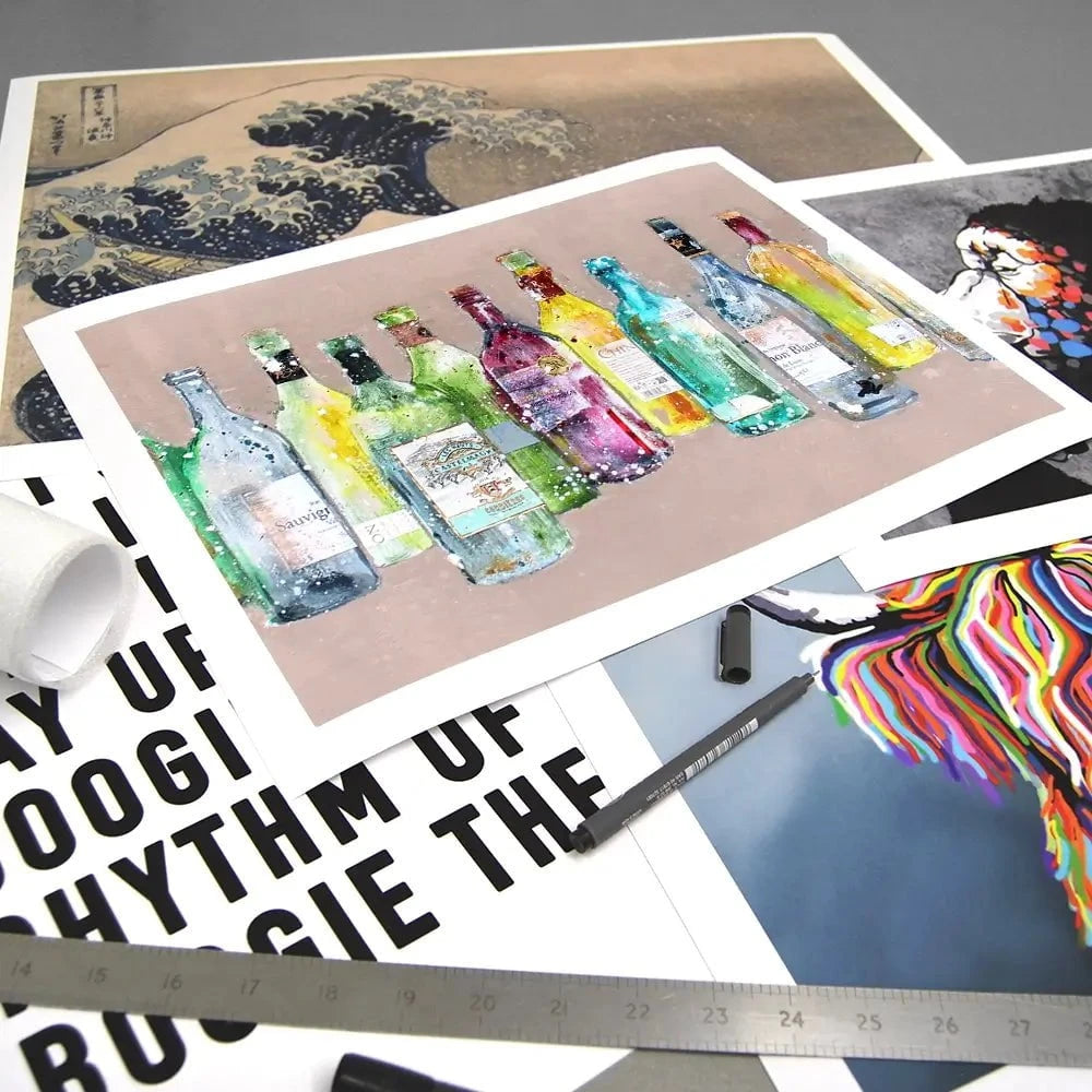 Empty Bottles Art Print Empty Bottles Art Print wall art product Studio Paint-Ing