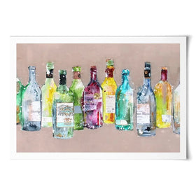 Empty Bottles Art Print Empty Bottles Art Print wall art product Studio Paint-Ing